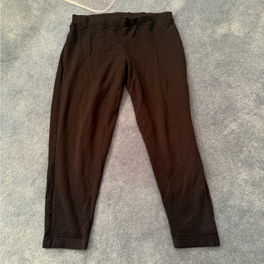 J. Jill PureJill black modal blend cropped leggings Small
